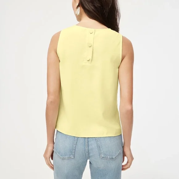 J.Crew Sleeveless Button-back Shell - Picture 2 of 8
